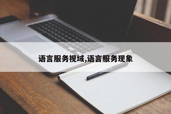 语言服务视域,语言服务现象